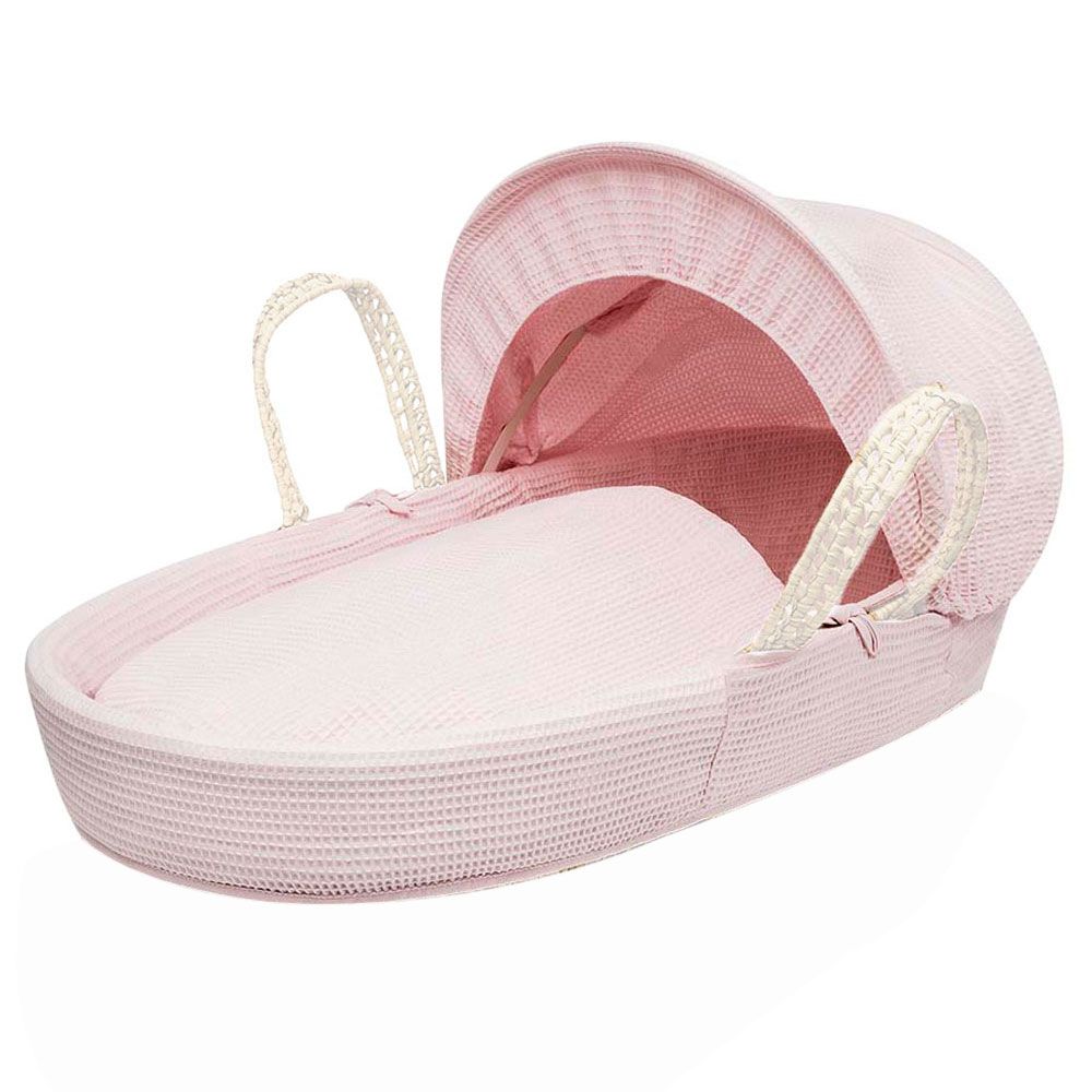 Pink and white moses hot sale basket